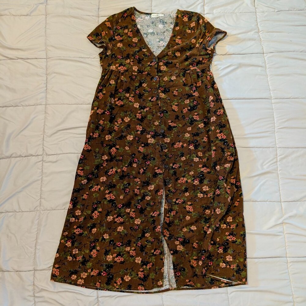 Natural Life, XS Corduroy button up dress
